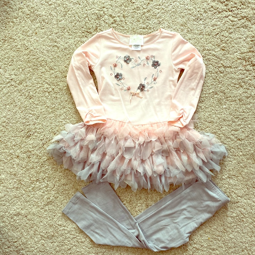 Biscotti Girl’s dress with leggings